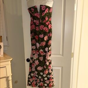 Fernanda Gown Floral Strapless Dress